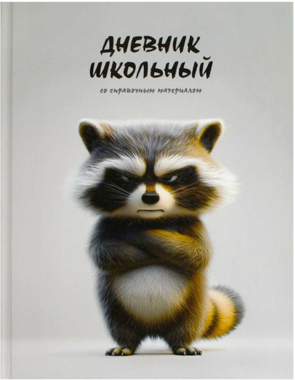 Дневник школьный «Сердитый енот»