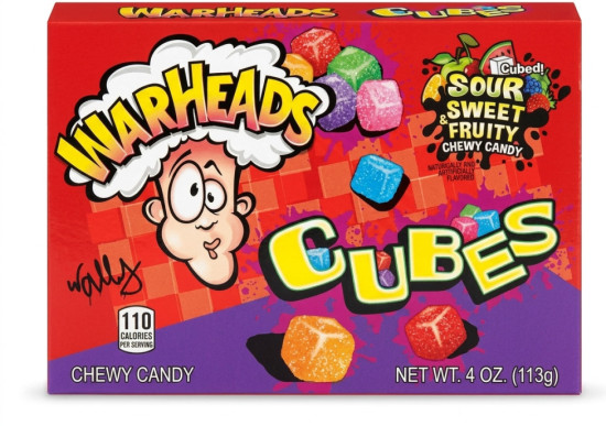 Кислые мармеладные кубики Warheads Chewy Cubes