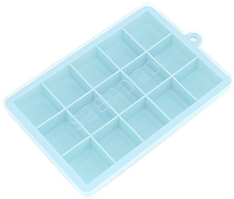 Силиконовая форма для льда с крышкой