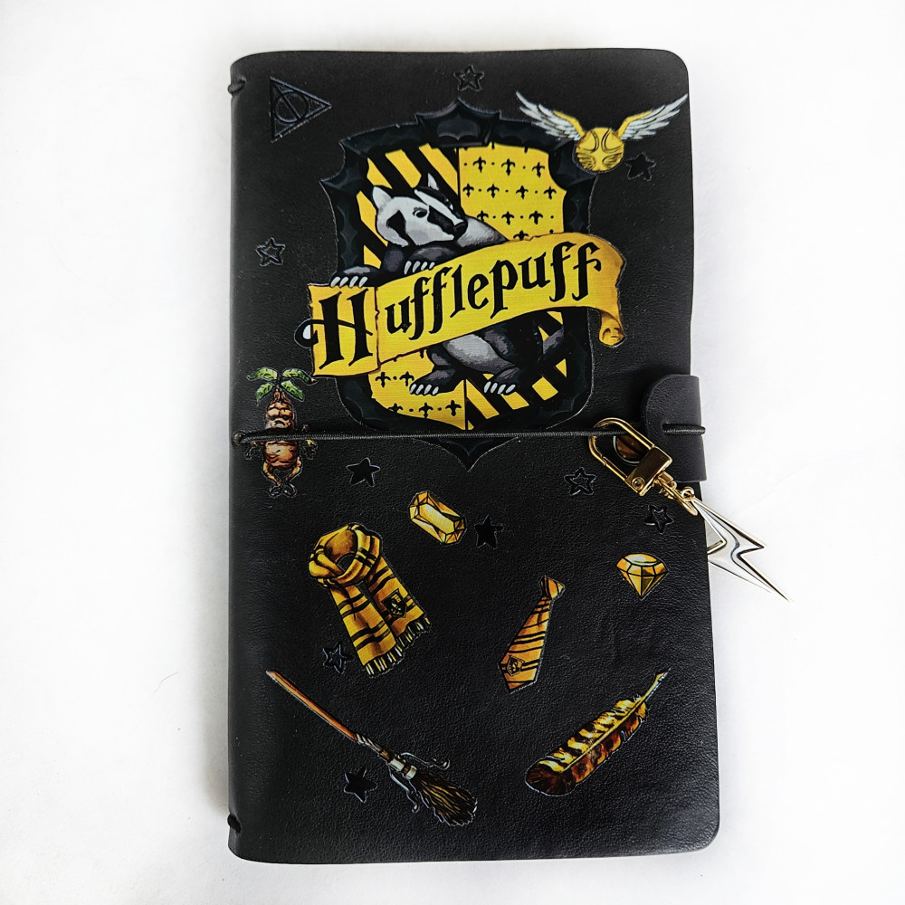 Кожаный блокнот «Hufflepuff» | Carrero Kids