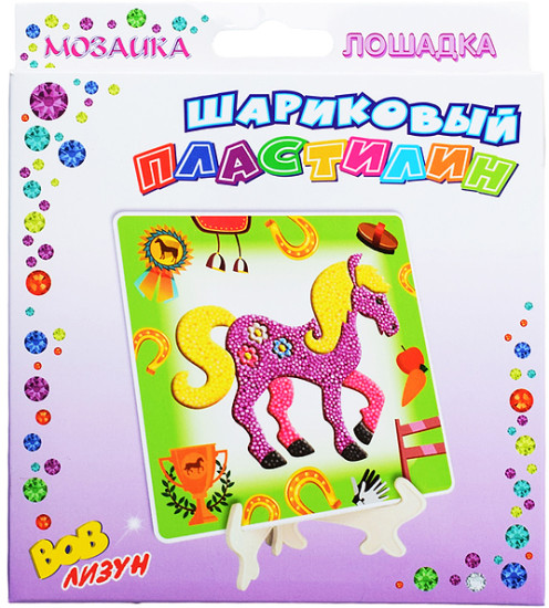 Пластилин шариковый «Мозаика. Лошадка»