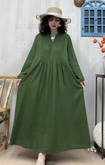 Повседневное свободное платье макси в стиле бохо