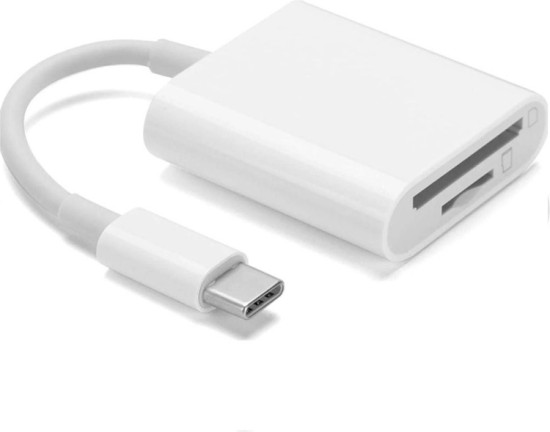 Картридер Т-3608 USB Type-C для SD, microSD, TF-карта