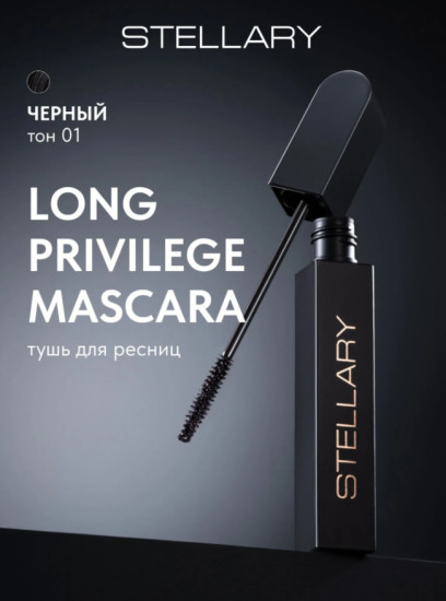 Тушь для ресниц с эффектом удлинения и подкручивания — Long privilege mascara,тон 01