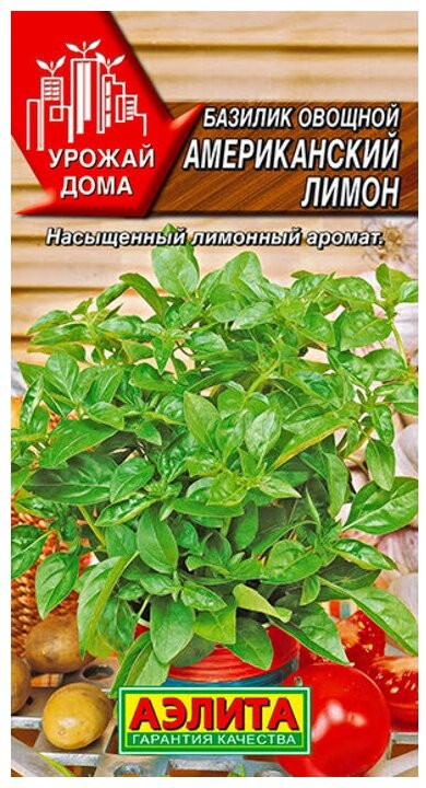 Семена. Базилик «Американский лимон», 0.3 г | Урожайный подоконник | Аэлита