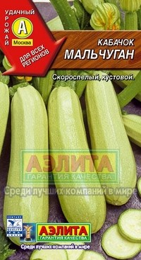 Семена. Кабачок белоплодный «Мальчуган», 1 г | Удачный урожай | Аэлита