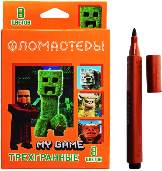 Набор фломастеров трехгранных «My game»