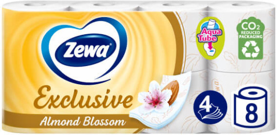 Туалетная бумага «Exclusive Almond Milk», 4сл 8 рул.