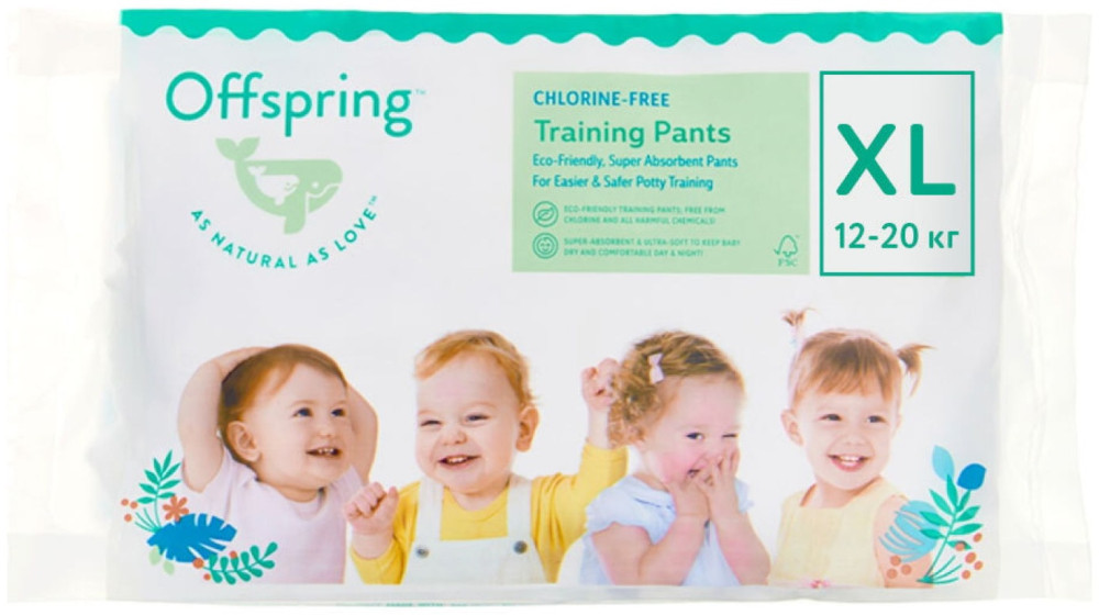 Трусики-подгузники, Travel pack, XL 12-20 кг. 3 шт. 3 расцветки | Offspring