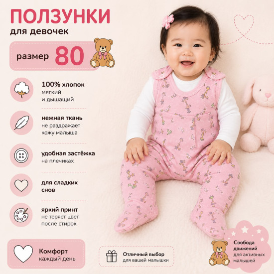 Ползунки для девочки