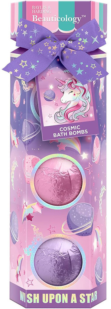 Набор подарочный «Beauticology Cosmic Bath Bomb Trio Gift Set Y25» | Baylis & Harding
