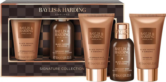 Набор подарочный «Black Pepper&Ginseng Men's Luxury Mini Trio Gift Set Y25»