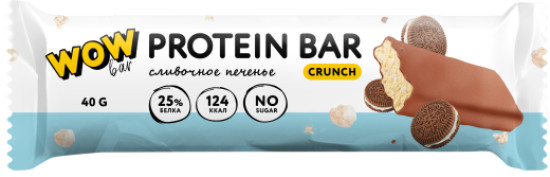 Батончик протеиновый со вкусом сливочного печенья «Crunch»