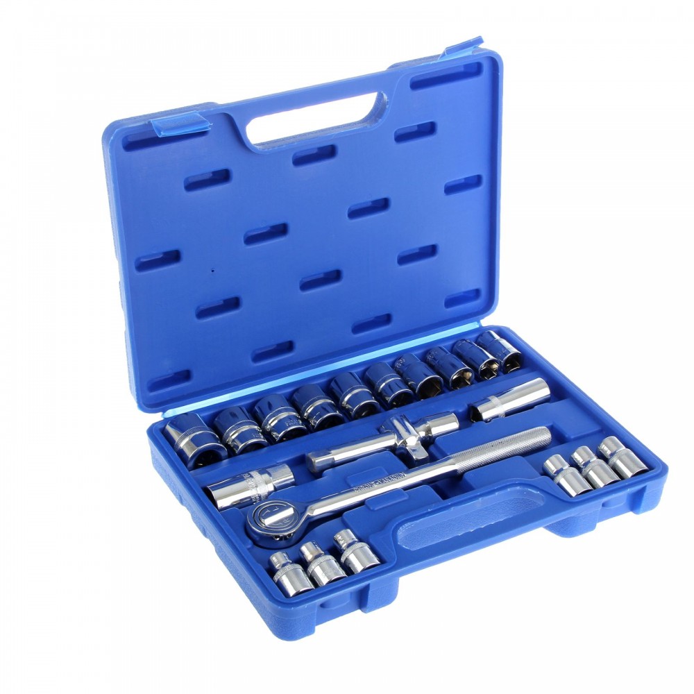 Набор торцевых головок «TUNDRA comfort» универсальный в кейсе 21 предмет | Comfort | Tundra
