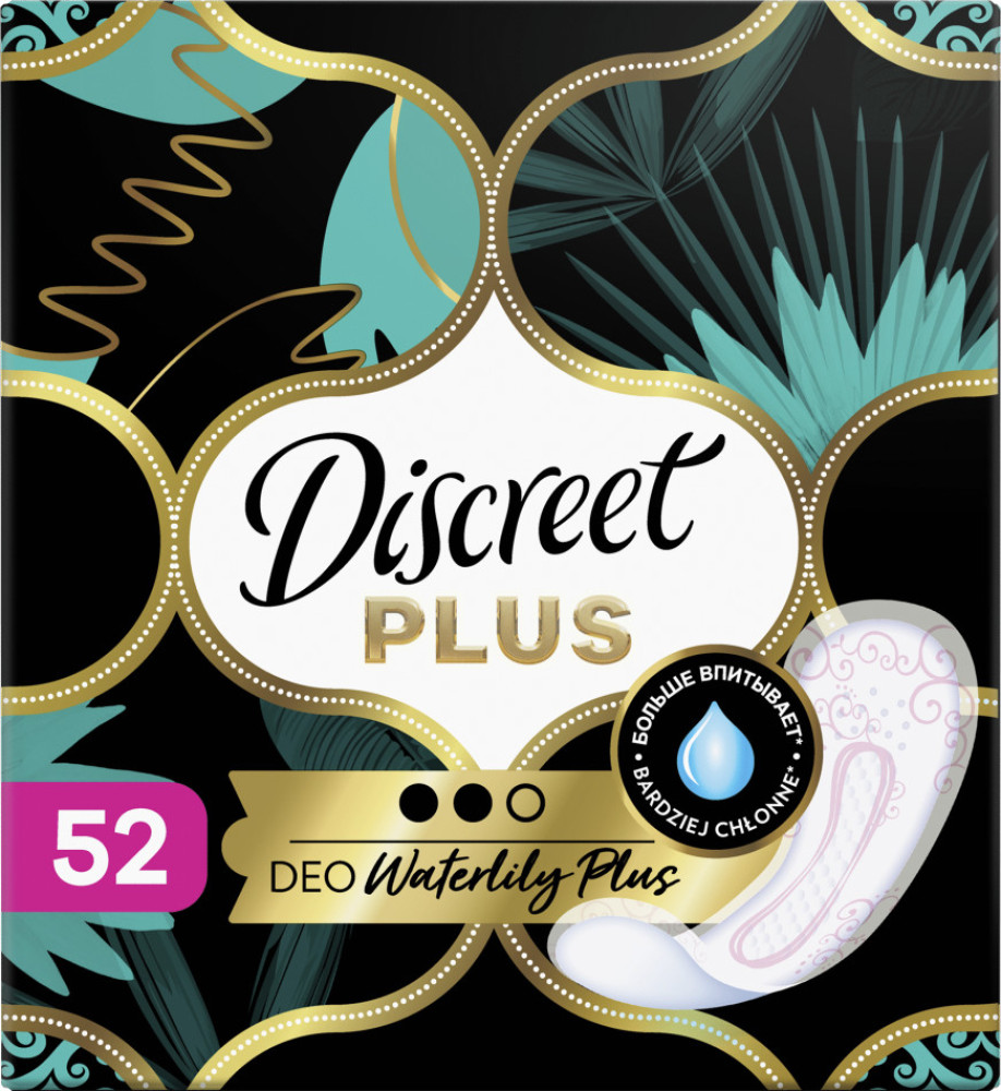 Прокладки гигиенические женские «Plus Liners Deo Water Lily» | Discreet