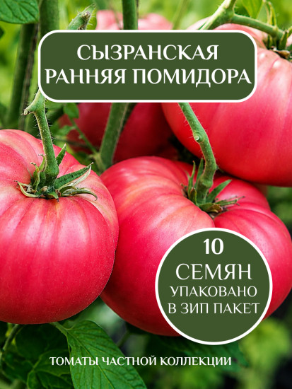 Коллекционные семена томата «Сызранская ранняя помидора»