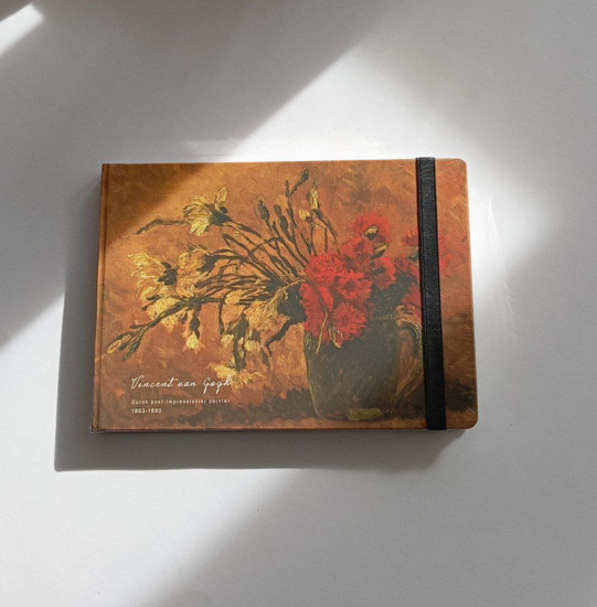 Скетчбук Vincent van Gogh, ваза с подсолнухами, 50 листов, A5, мультиколор