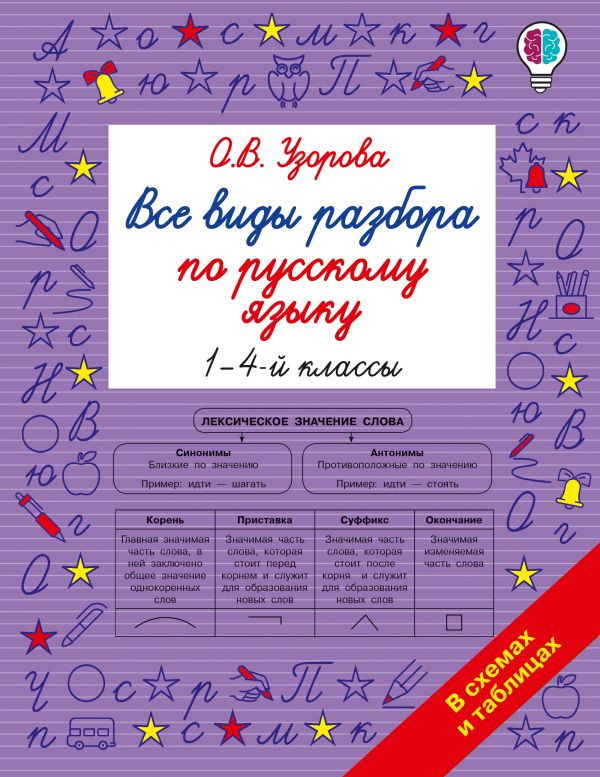 Все виды разбора по русскому языку. 1-4 классы | Быстрое обучение: методика О.В. Узоровой