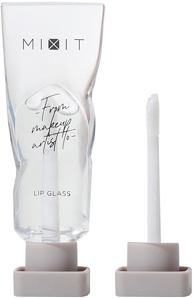Блеск для губ с эффектом жидкого стекла «Make Up Lip Glass», тон Прозрачный | Mixit