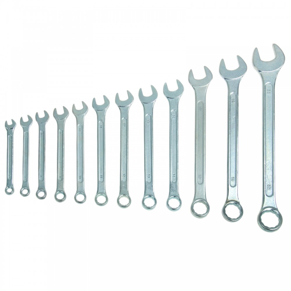 Набор ключей комбинированных «TUNDRA basic», хромированный, 12 шт, 6-22 мм | Basic | Tundra