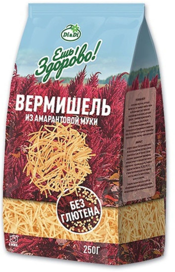 Вермишель из амарантовой муки без глютена, «Ешь здорово» 250 гр.