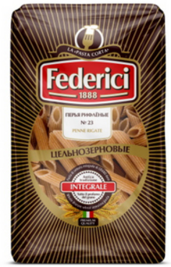 Penne rigate (Перья рифлёные) цельнозерновые, 400г