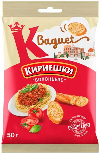 Сухарики со вкусом болоньезе «Baguet» | Кириешки