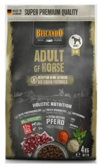 Сухой беззерновой корм Adult GF Horse для взрослых собак всех пород, с кониной