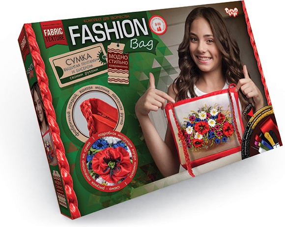 Набор для творчества. Сумка «Цветы» | Fashion Bag | Danko Toys
