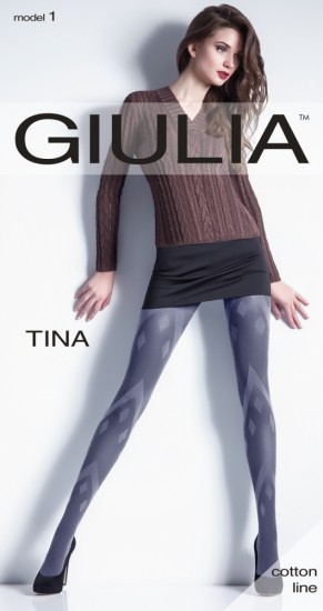 Теплые колготки «TINA 1» (fumo, 150 den)