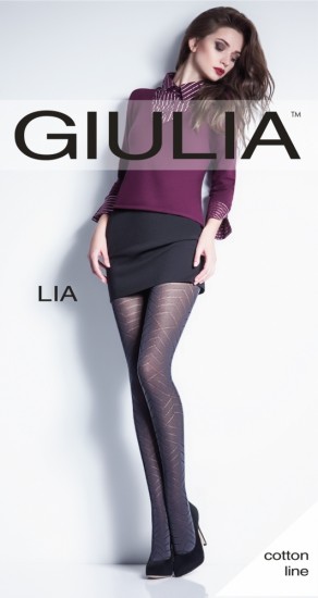 Колготки фантазийные «LIA 3» (nero, 120 den)