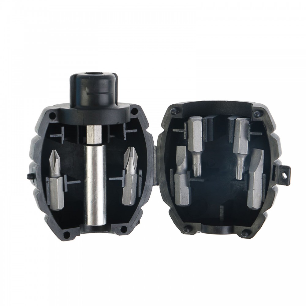 Набор отвёрток «TUNDRA basic» 6 бит в кейсе-гранате, чёрный | Basic