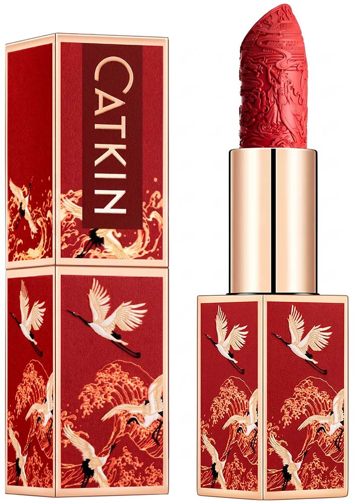 Помада для губ «Rouge Semi-Matte Lipstick», тон CR129 Scarlet | Catkin