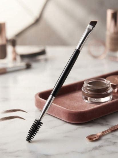 Кисточка для бровей двусторонняя