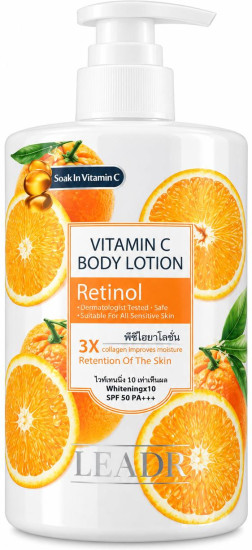 Лосьон для тела с витамином C и ретинолом, увлажняющий уход за кожей, SPF 50