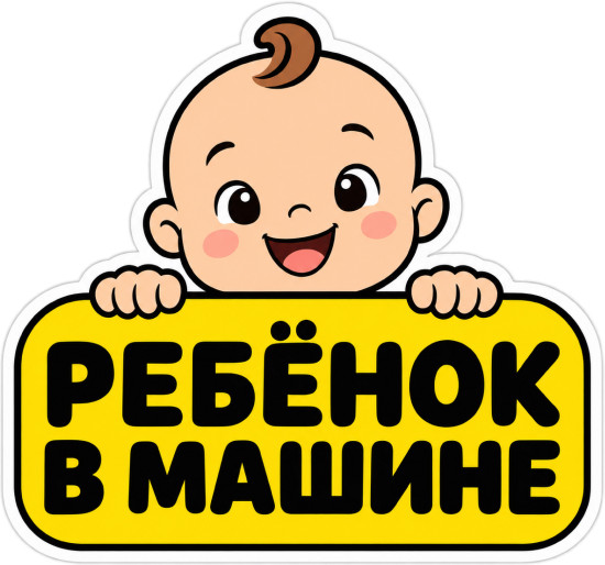Наклейка на авто «Ребёнок в машине»