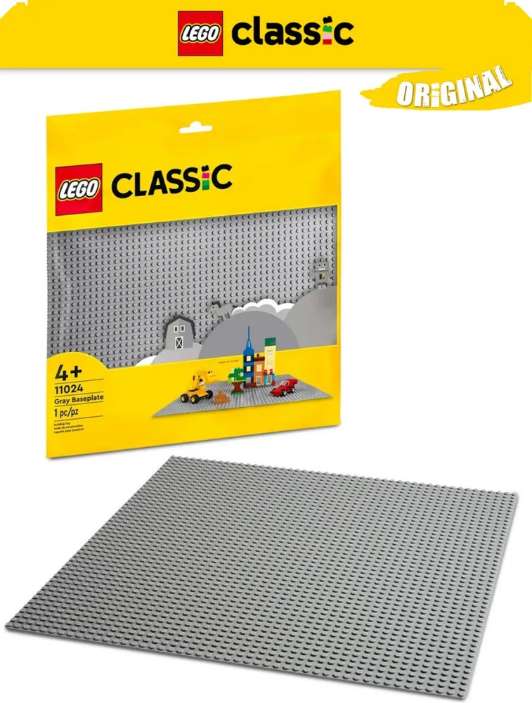 Классика Серая базовая пластина 11024 | LEGO Classic | LEGO (ЛЕГО)