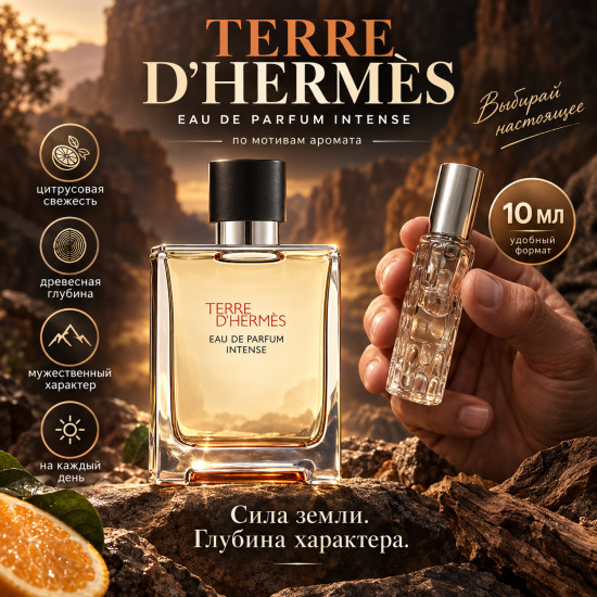 Мужской парфюм Terre d’Hermès Intense 10 мл