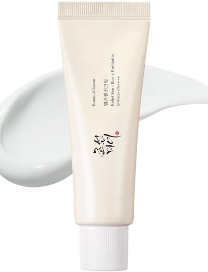 Relief Sun : Rice + Probiotics SPF50+ PA++++ Солнцезащитный крем с пробиотиками