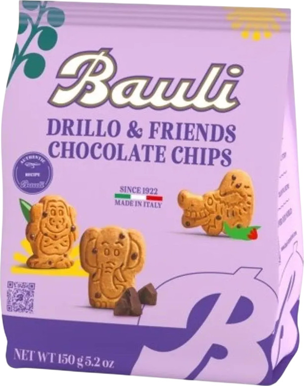 Печенье с шоколадной крошкой «Drillo & friends» | Bauli
