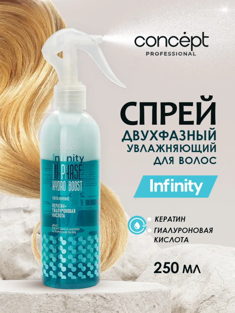 Спрей двухфазный для волос увлажняющий «Hydro Boost» | Infinity | Concept