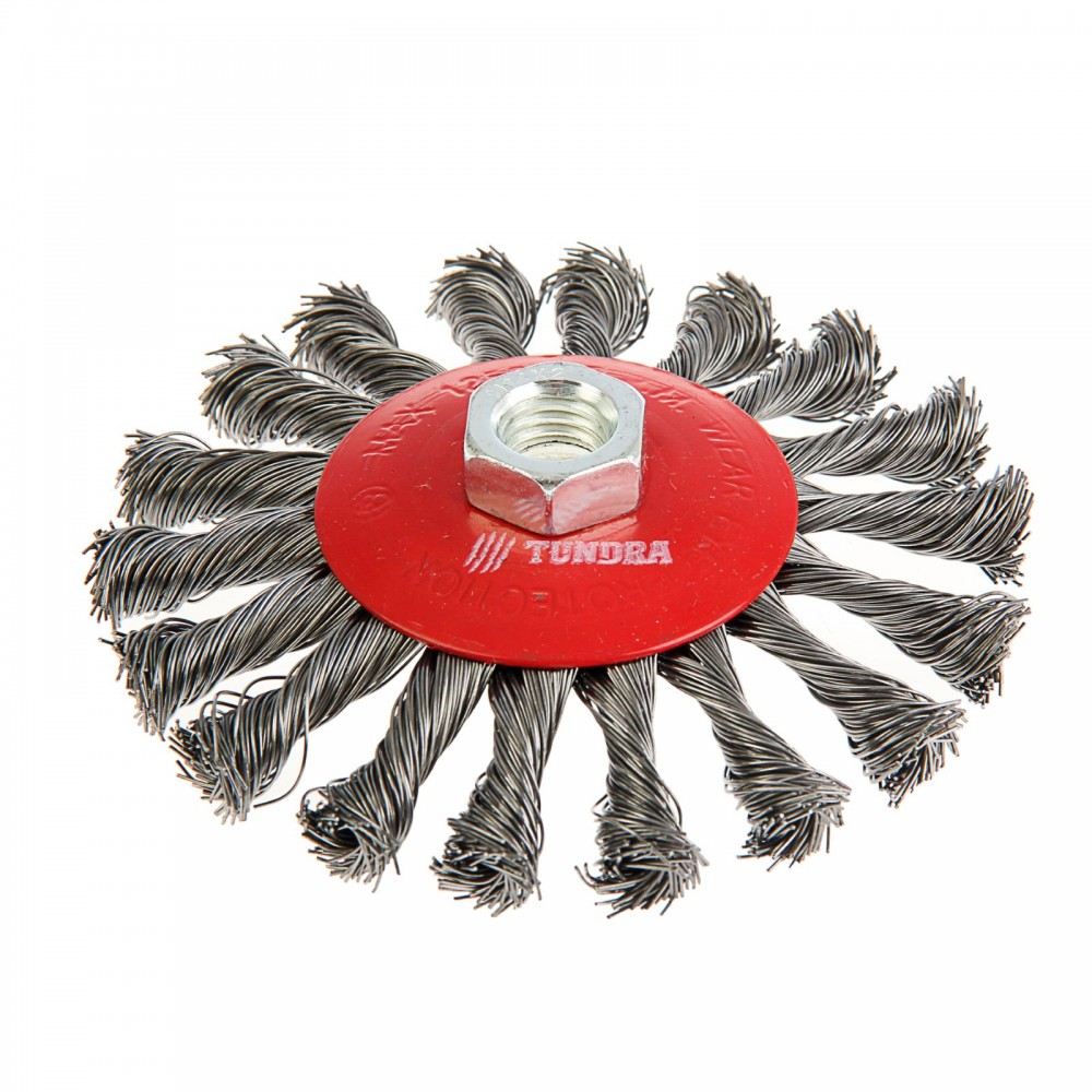 Щетка металлическая «TUNDRA basic» для УШМ крученая М14, 115 мм | Basic | Tundra