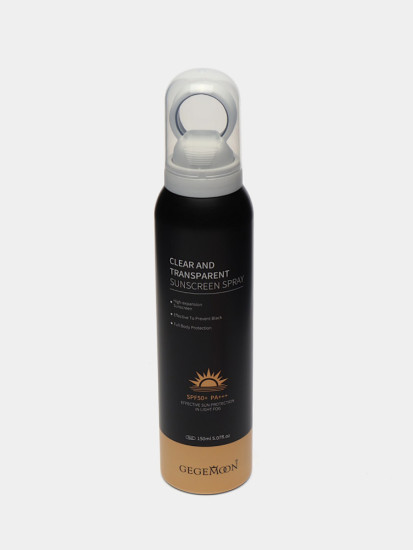 Солнцезащитный спрей для лица и тела SPF50+ PA+++, прозрачный, водостойкий