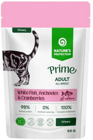 Prime Adult All Breed Urinary - White Fish, Anchovies & Cranberries пауч для кошек с белой рыбой, анчоусами и клюквой