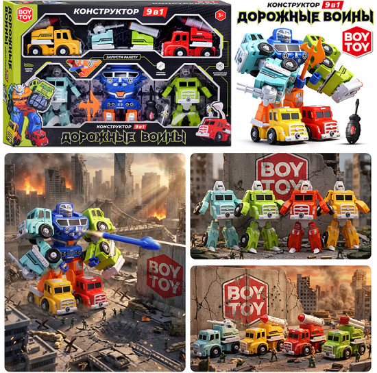 Конструктор «Дорожные Воины 9 в1 Армия»