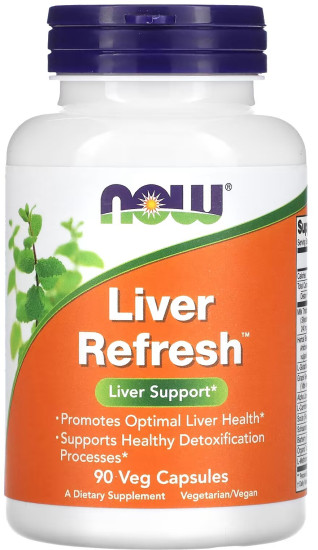 Liver Refresh, 90 растительных капсул, детокс для печени