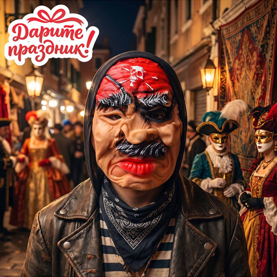 Маска карнавальная «Пират-призрак»