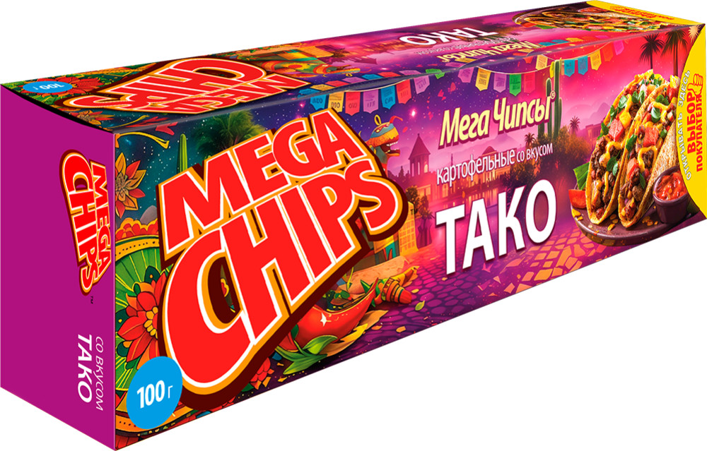 Чипсы картофельные «Тако» | MegaChips