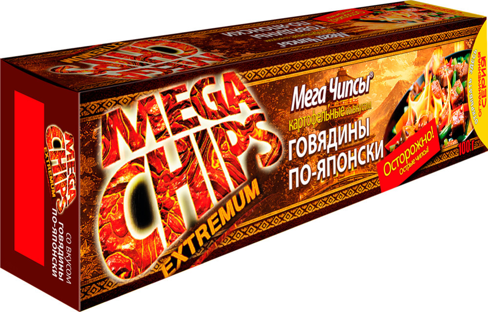 Чипсы картофельные «Говядина по Японски» | MegaChips