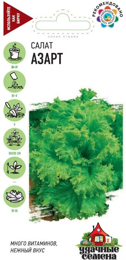 Семена. Салат «Азарт» | Удачные семена | Гавриш